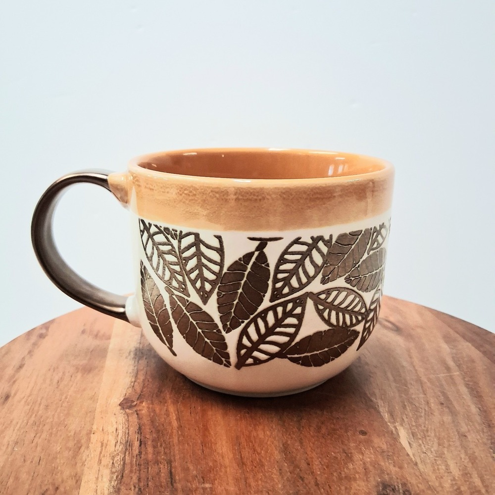 La Rochelle Autumm Leaves Fall Ceramic Stoneware Mug Coffee Cup Kitchen Harvest
